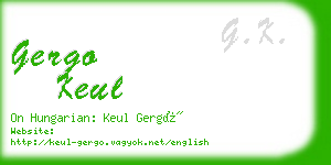 gergo keul business card